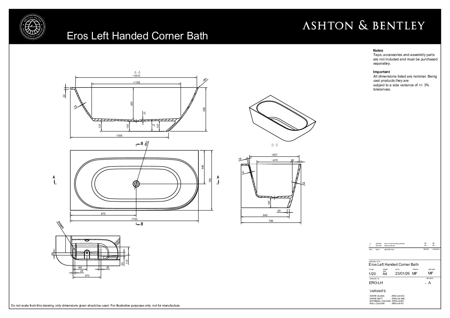 Eros Left Handed Corner Bath - Image 5